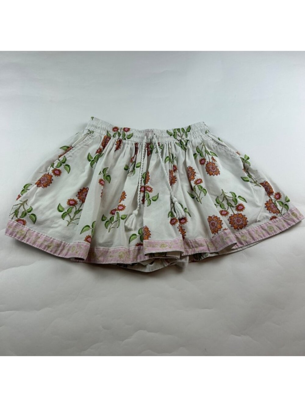 Old Navy Floral Print Flared High Rise Shorts S